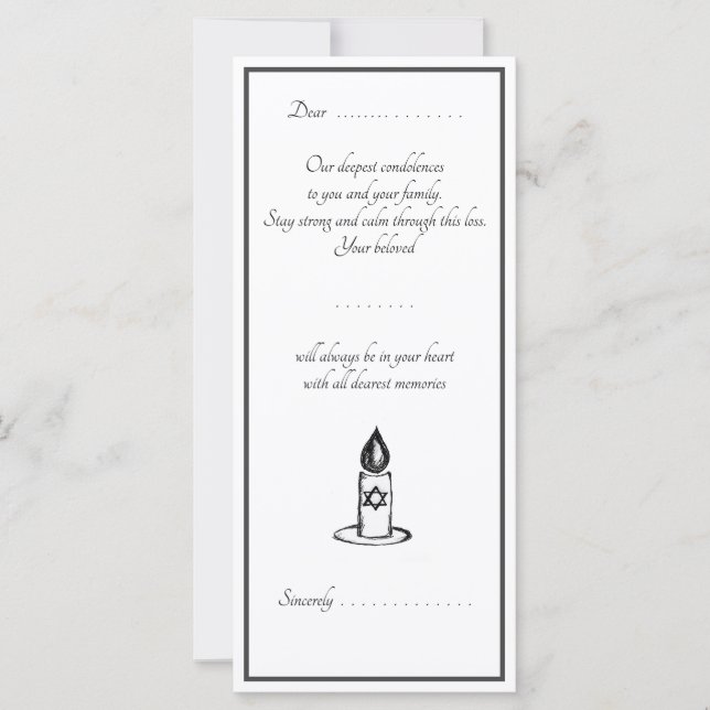 Condolences card (Framsida)