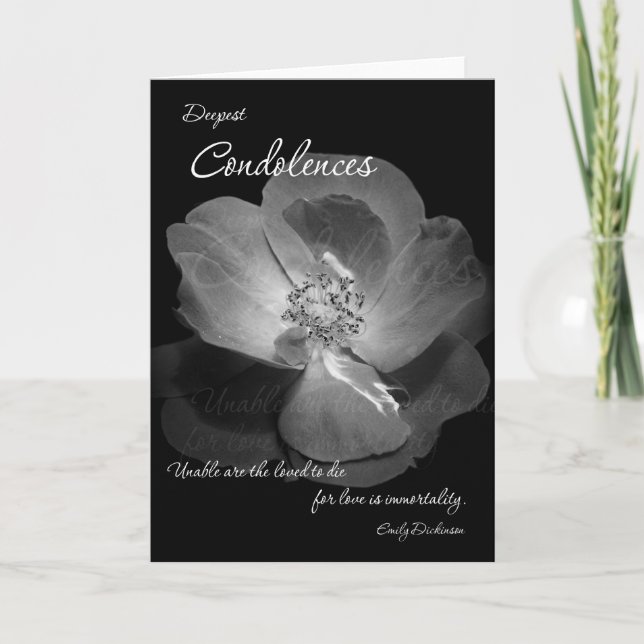 Condolences - Immortality Kort (Framsida)