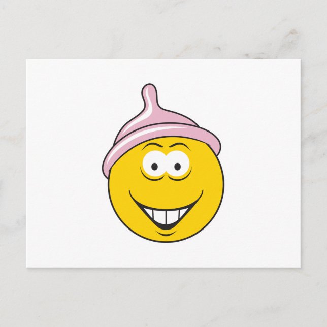 Condom Ansikte Vykort (Framsida)