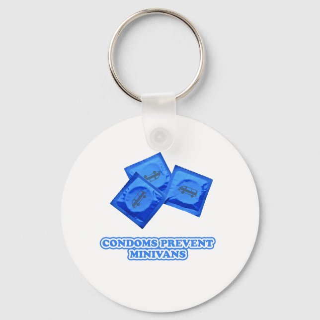 Condoms Prevent Minivans Nyckelring (Framsida)
