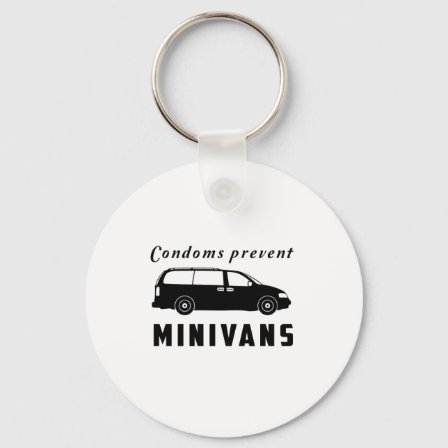 Condoms Prevent Minivans Nyckelring (Framsida)