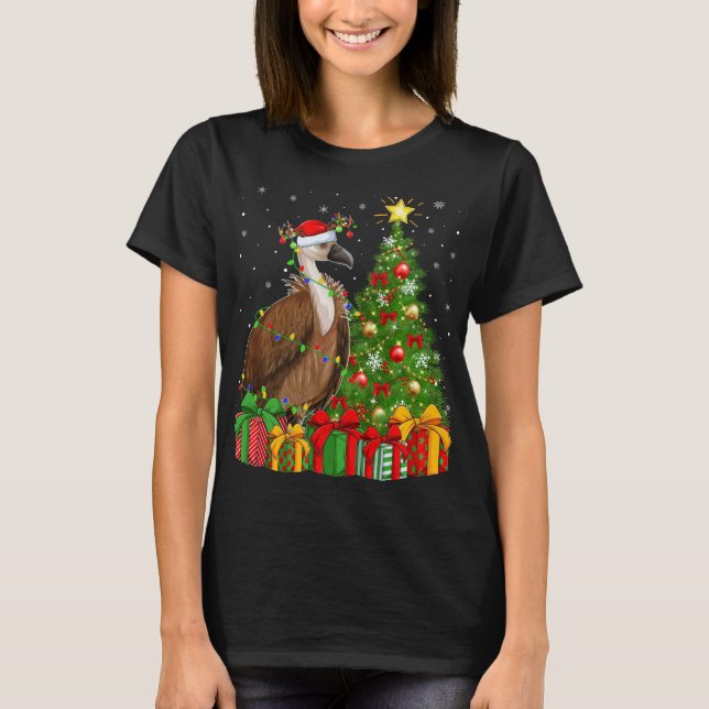 Condor Bird Älskare Julafton Helgdag Santa Condor  T Shirt (Framsida)