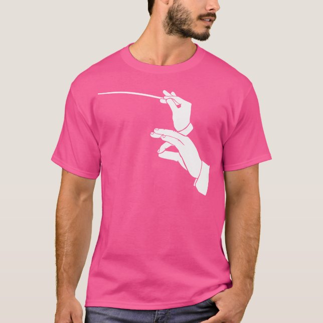 Conductor Clock Music Orchestra T Shirt (Framsida)