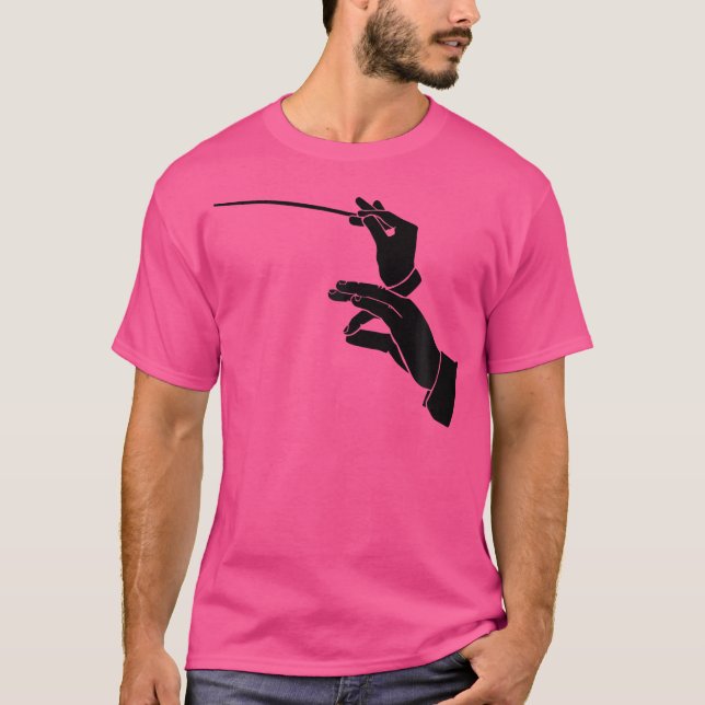 Conductor Clock Music Orchestra T Shirt (Framsida)