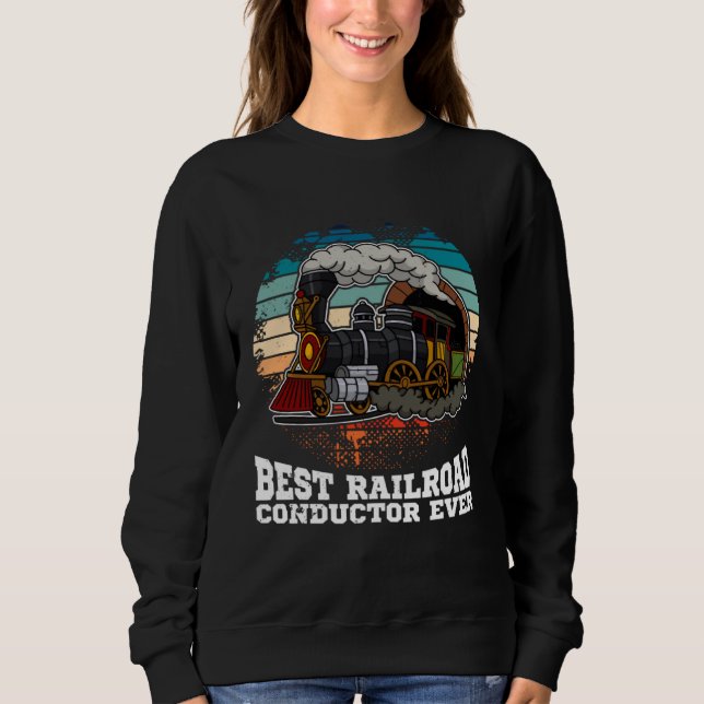 Conductor railroad Model station Railway worker  1 T Shirt (Framsida)