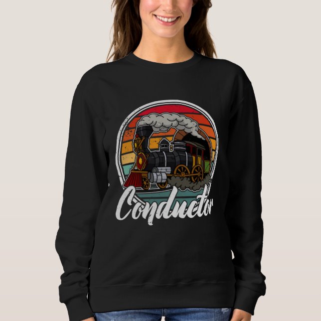 Conductor railroad Model station Railway worker  2 T Shirt (Framsida)