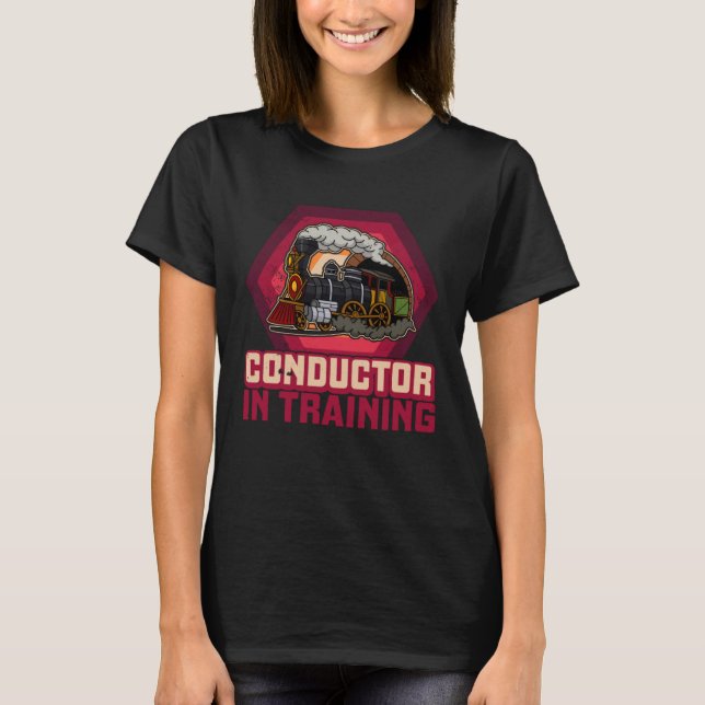 Conductor railroad Model station Railway worker  5 T Shirt (Framsida)