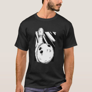 Cone Bowling Ball Hand plockade Skittle Road Klubb T Shirt