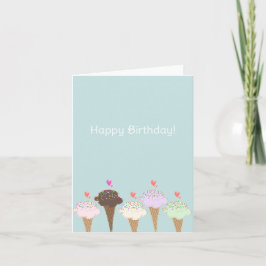 Cone Grattis på födelsedagen Anteckningskort