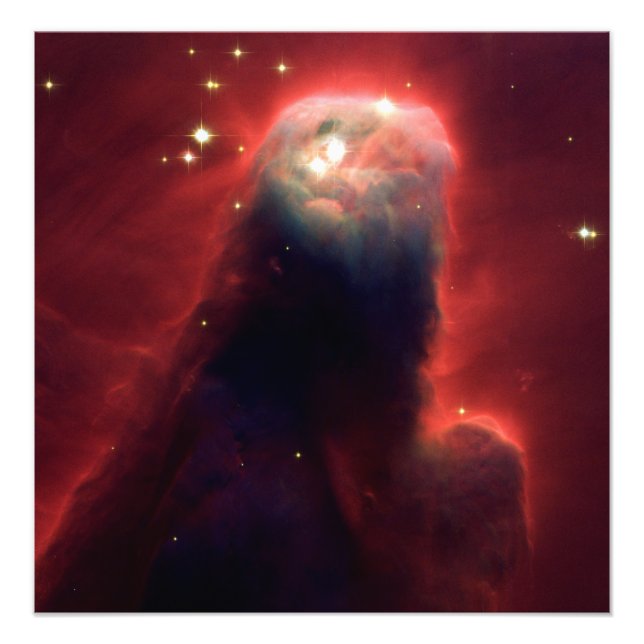 Cone Nebula (Hubble Telescope) Fototryck (Framsidan)
