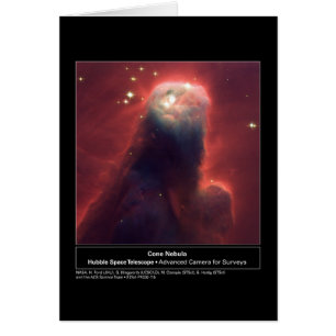 Cone Nebula NGC 2264 Hubble Telescope Hälsningskort