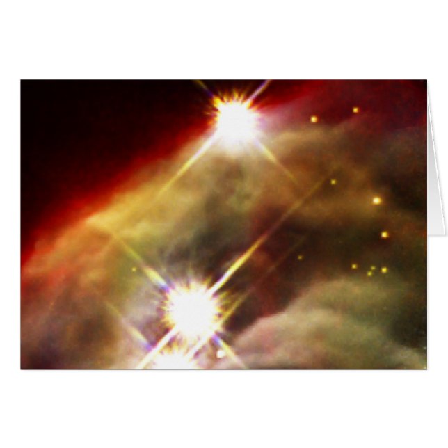 Cone Nebula Starry night Hälsningskort (Framsidan Horizontal)