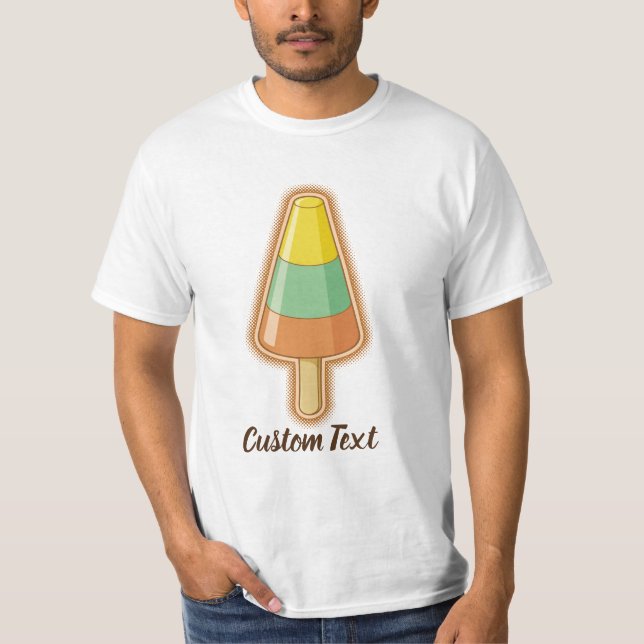 Cone Shaped Sorbet Stick T Shirt (Framsida)