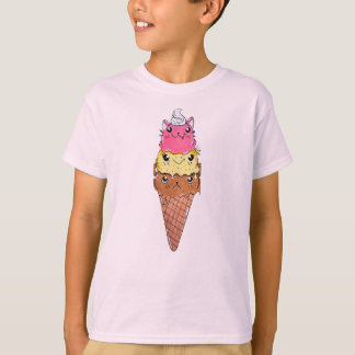 Cone T-shirt för gräddkräm från matsmältningsdjur