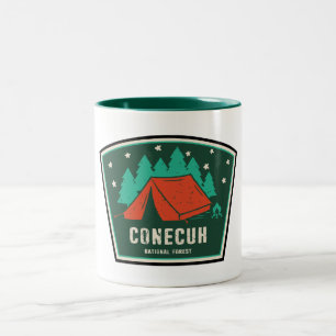 Conecuh National Forest Camping Två-Tonad Mugg