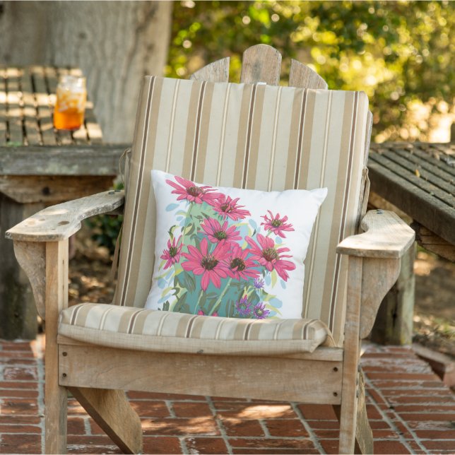 Coneflower Outdoor pillow Kudde (Stol)