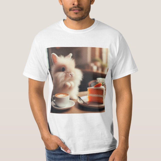 Conejito Dulce Desayuno T Shirt (Framsida)