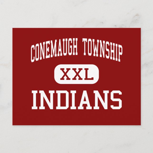 Conemaugh Township - Indians - Area - Davidsville Vykort (Framsida)