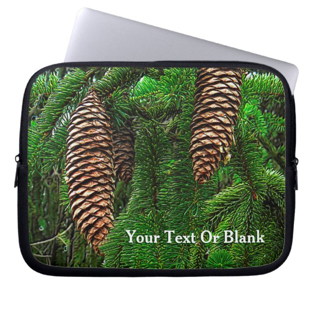 Cones och Nål Laptop Fodral (Framsidan)