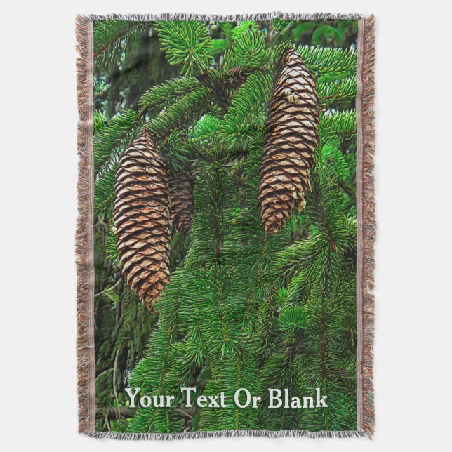 Cones och Nål Mysfilt (Framsidan Vertikal)