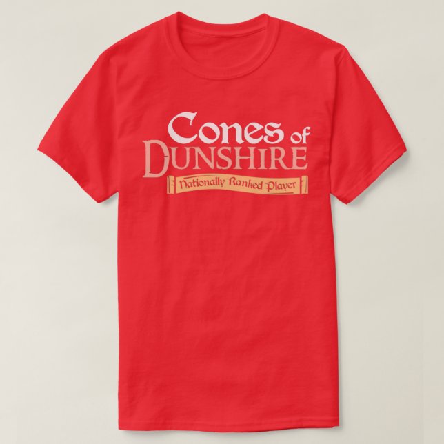 Cones of Dunshire Nationally Ranked Parker och T Shirt (Design framsida)