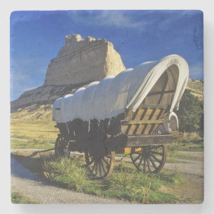 Conestoga-vagn vid Scottsbluff National Underlägg Sten