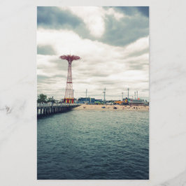 Coney Island Beach Panorama Brevpapper