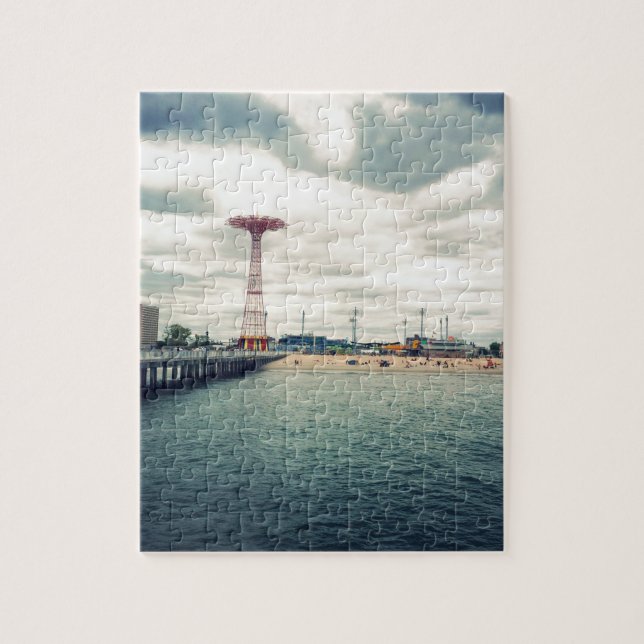 Coney Island Beach Panorama Pussel (Vertikal)