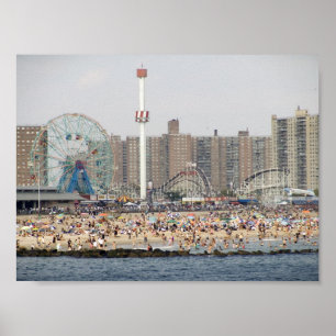 Coney Island Beach Poster