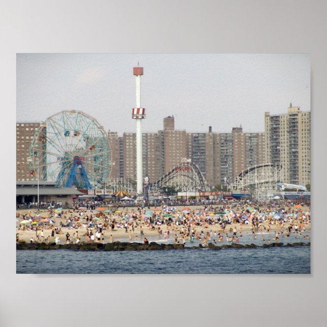 Coney Island Beach Poster (Framsidan)