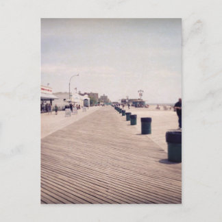 Coney Island Boardpromenad Vykort