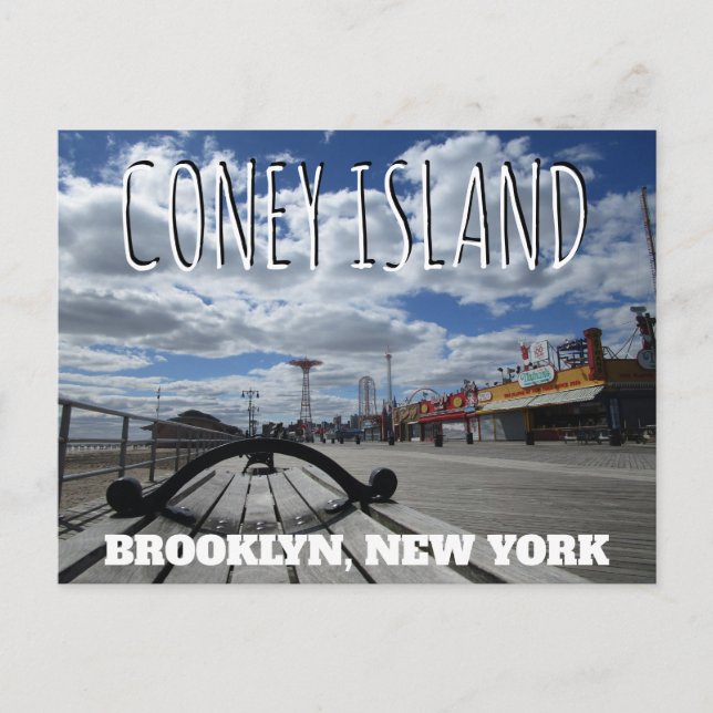 Coney Island, Boardpromenad Vykort (Framsida)