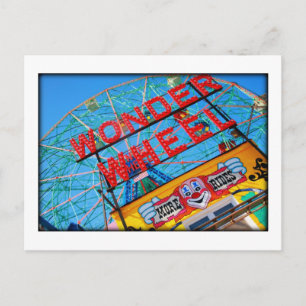 Coney Island Ferris Wheel Vykort