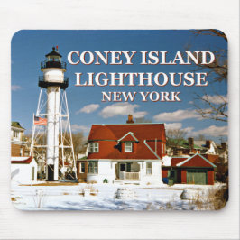 Coney Island Lighthouse, New York Mousepad Musmatta
