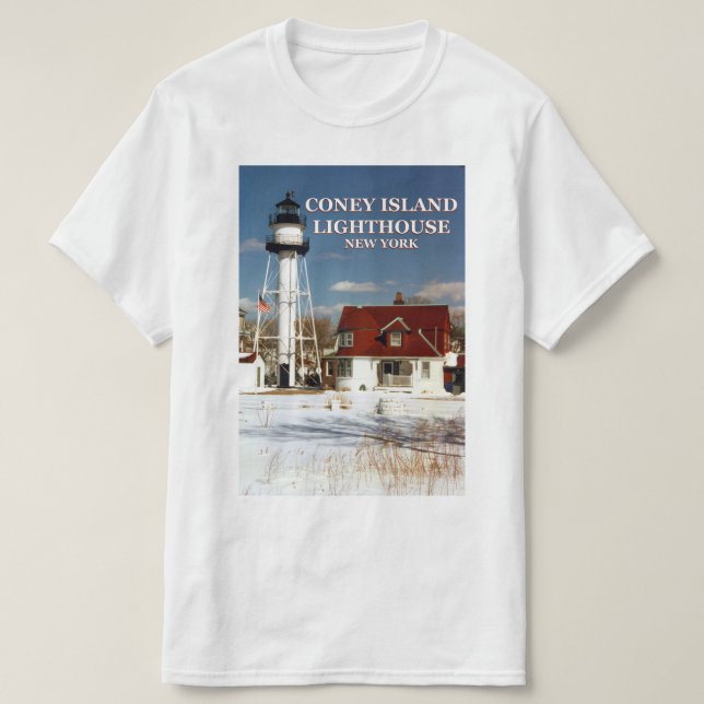 Coney Island Lighthouse, New York T-Shirt (Design framsida)