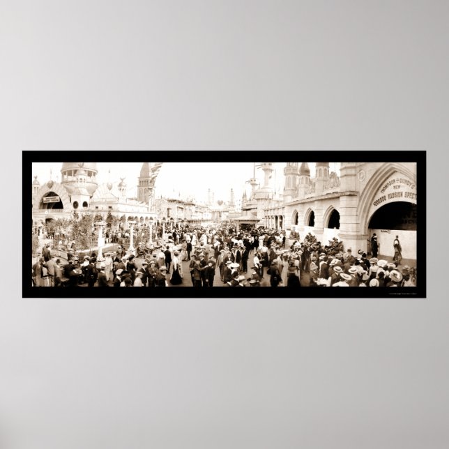 Coney Island Luna Park Photo 1903 Poster (Framsidan)