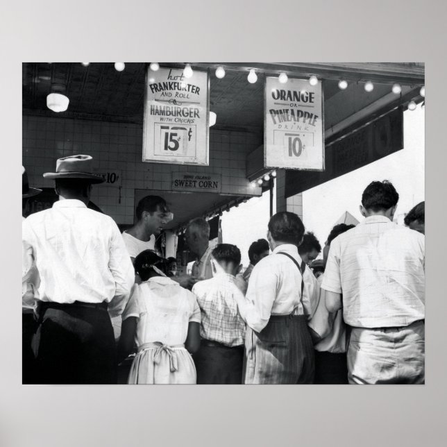 Coney Island Nathan's Hotdog stand Poster (Framsidan)