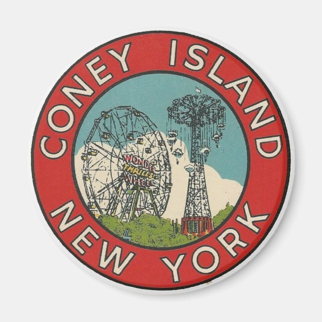 Coney Island, New York Magnet (Framsidan)