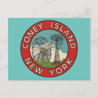 Coney Island, New York Vykort