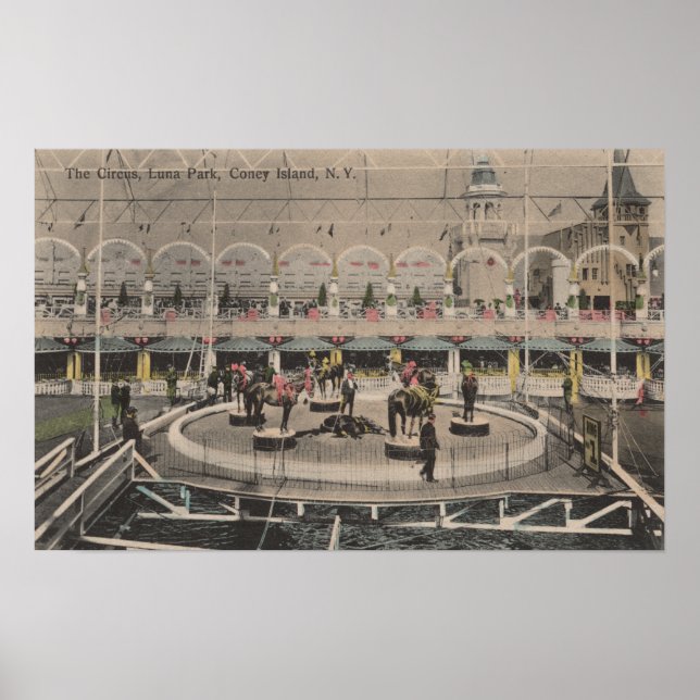 Coney Island, NY - Luna Park Circus Act Poster (Framsidan)