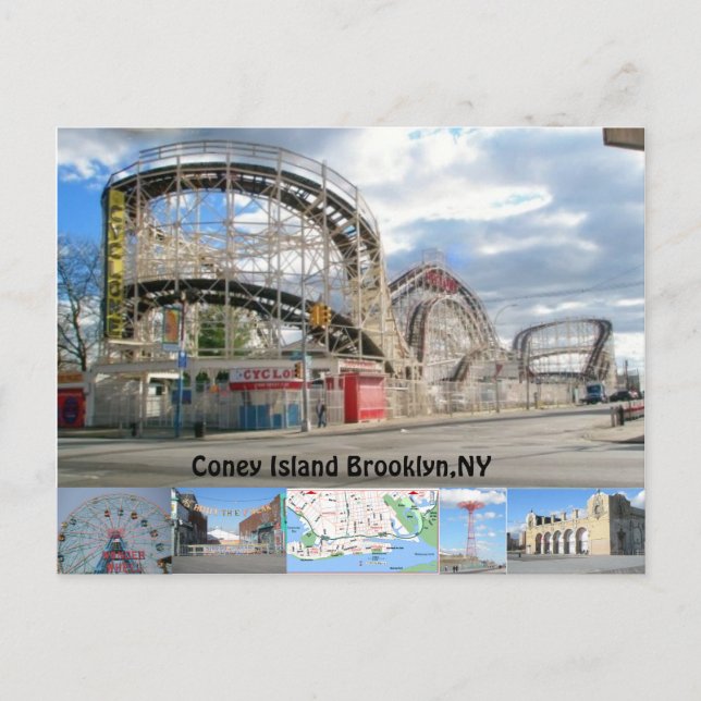 Coney Island Postcard Vykort (Framsida)