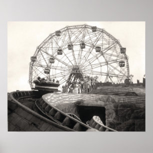 Coney Island Roller Underlägg-1826612.s.jpg Poster