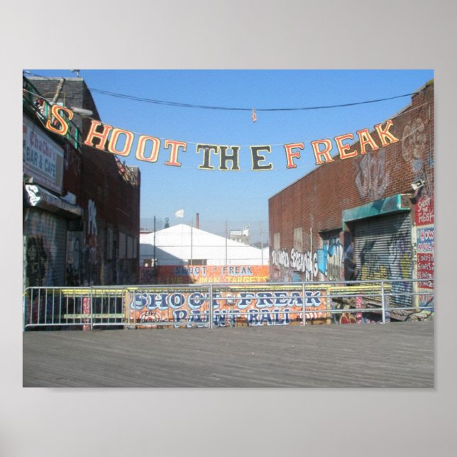 Coney Island Shoot the Freak Poster (Framsidan)
