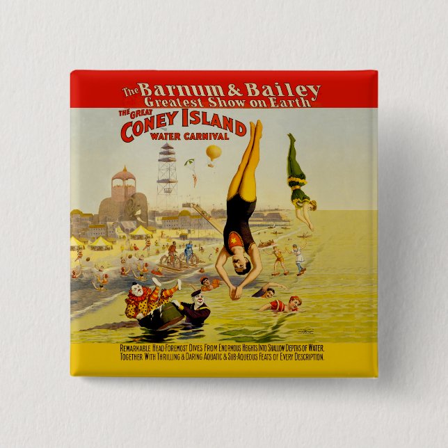 Coney Island Sideshow Poster Knapp (Framsida)