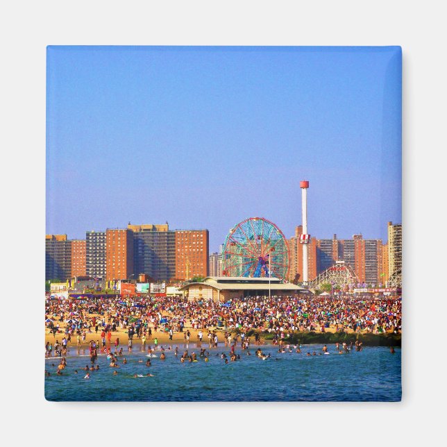 Coney Island-stranden - NYC magnet (Framsidan)