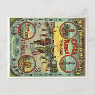 Coney Island Vintage Postcard Vykort
