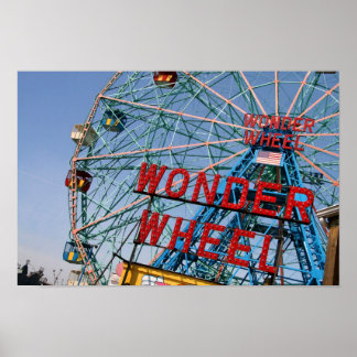 Coney Island  Wheel Poster