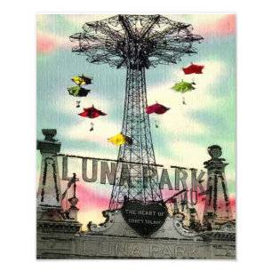 ConeyöLuna Park nöjesfält ny brooklyn Fototryck