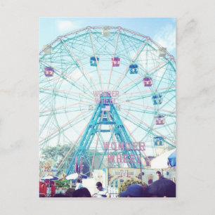 ConeyöWonderwheel pariserhjul i sommar Vykort