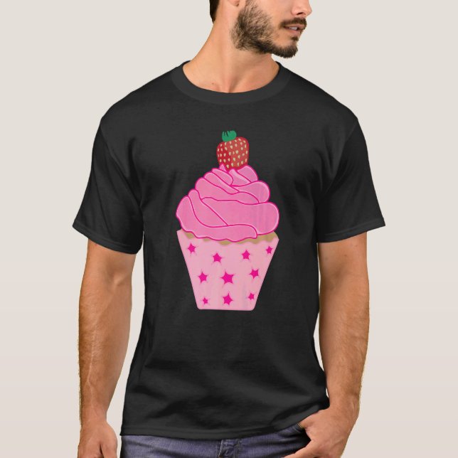Confectioner Pastry Chef Baking Cupcake  Cake T Shirt (Framsida)